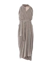 Rick Owens 3/4 Length Dresses In Khaki