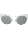 Fendi Eyewear 'eyeshine' Sunglasses - White