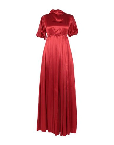 Maison Margiela Long Dress In Red