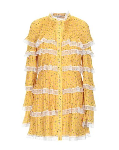 Philosophy Di Lorenzo Serafini Short Dresses In Ocher