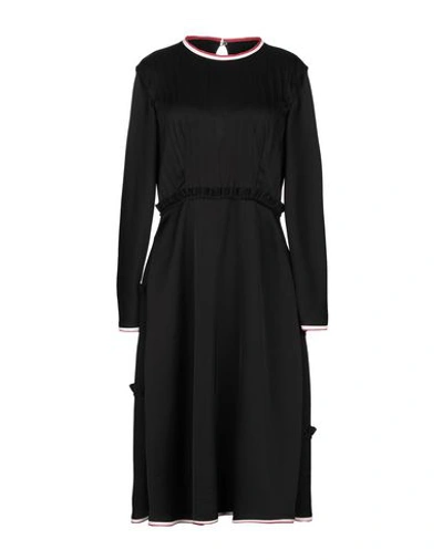 Loewe Midi Dresses In Black