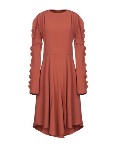 Chloé Midi Dresses In Red