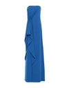 Halston Heritage Long Dresses In Blue