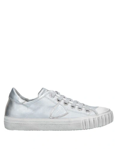 Philippe Model Sneakers In Silver