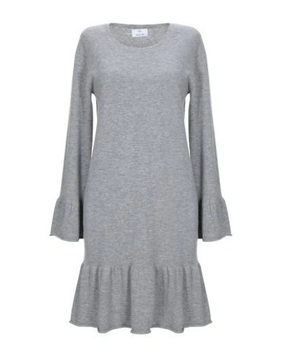 Allude Short Dress In Grey
