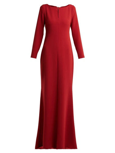 Max Mara Long Dresses In Brick Red