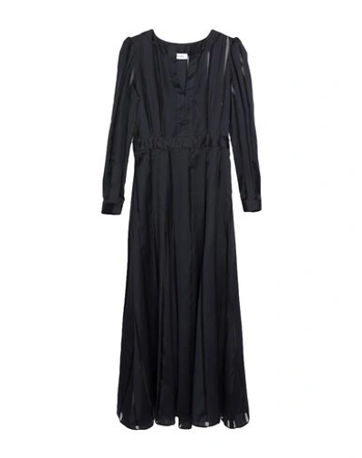 Aglini Long Dresses In Dark Blue