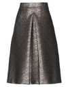 Manila Grace Midi Skirts In Copper