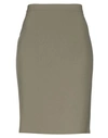 Boutique Moschino Knee Length Skirts In Military Green