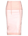 Victoria Beckham Midi Skirts In Pink