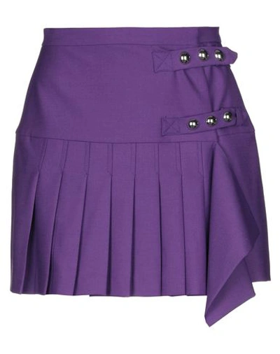Pinko Mini Skirts In Purple