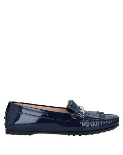 Tod's Loafers In Dark Blue