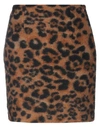 Dondup Knee Length Skirts In Brown