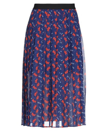 Pinko Midi Skirts In Blue