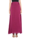 The Row Long Skirts In Garnet