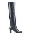L'autre Chose Knee Boots In Steel Grey
