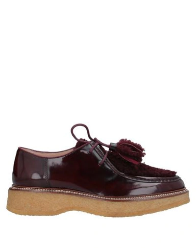 Tod's Lace-up Shoes In Red