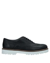 Hogan Lace-up Shoes In Black