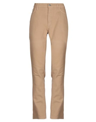 Trussardi Jeans Casual Pants In Camel