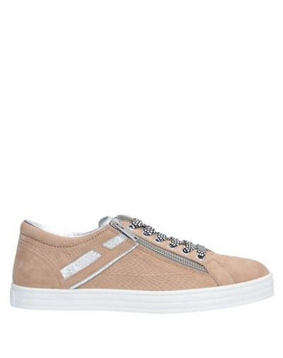 Hogan Rebel Sneakers In Beige