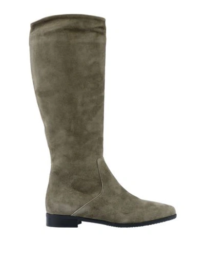 Anna Baiguera Boots In Military Green