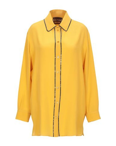 Boutique Moschino Shirts In Yellow
