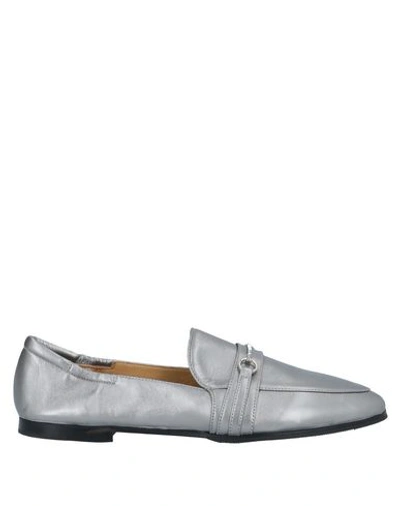 Pomme D'or Loafers In Silver