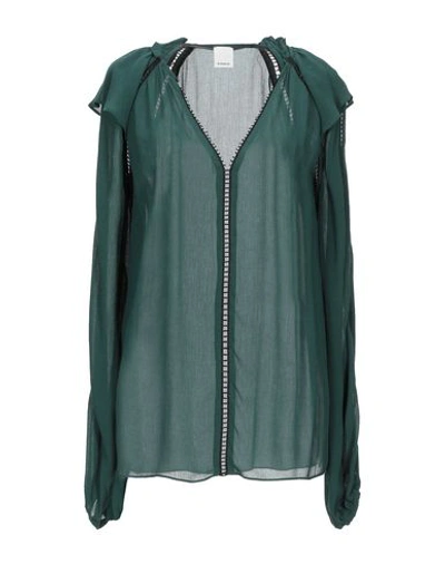 Pinko Blouses In Dark Green