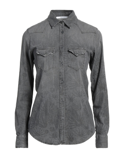 Aglini Denim Shirts In Grey