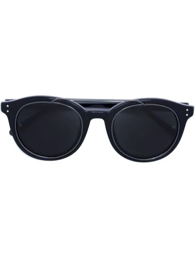 Linda Farrow Acetate Sunglasses In Black