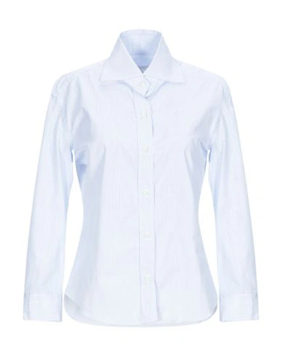Boglioli 条纹衬衫 In White