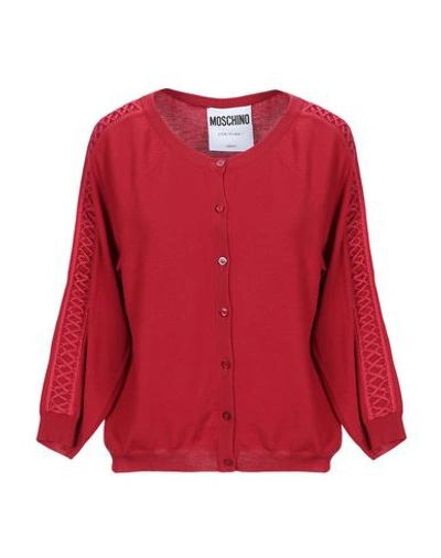 Moschino Cardigans In Red