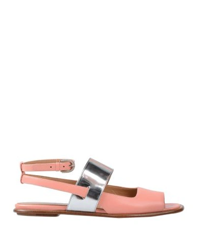 Bally Sandals In Salmon Pink