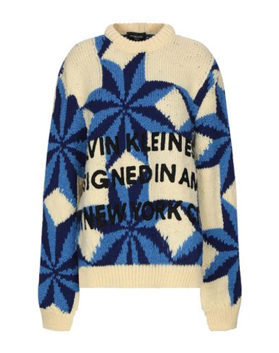 Calvin Klein 205w39nyc Sweaters In Light Yellow ModeSens