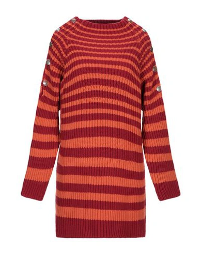 Alberta Ferretti Sweaters In Red