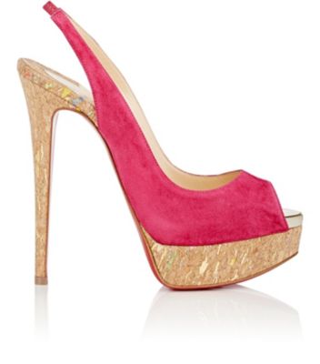 louboutin lady peep sling