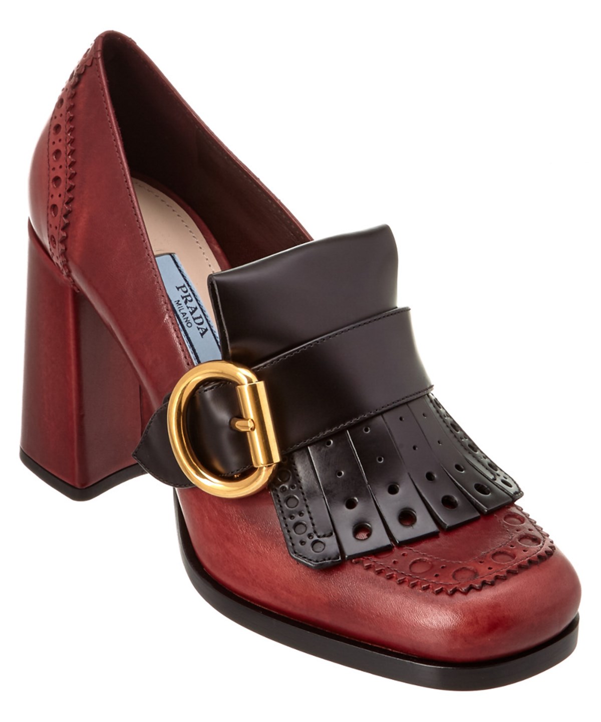 prada loafer pump