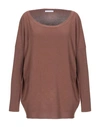Les Copains Sweaters In Brown