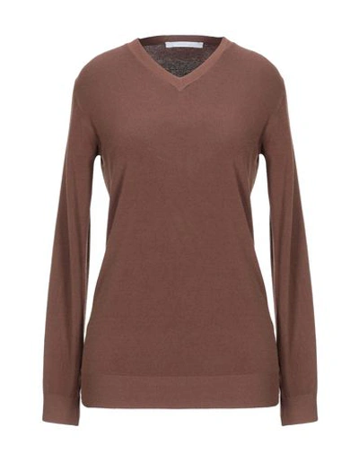 Les Copains Sweaters In Brown