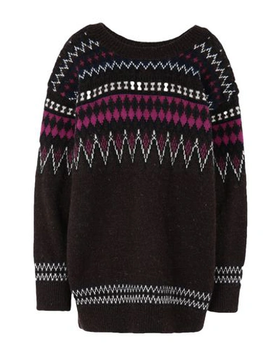 Junya Watanabe Sweaters In Dark Brown