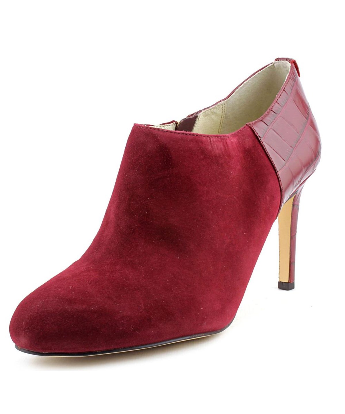 Michael Michael Kors Sammy Shootie Round Toe Suede Bootie In Red | ModeSens