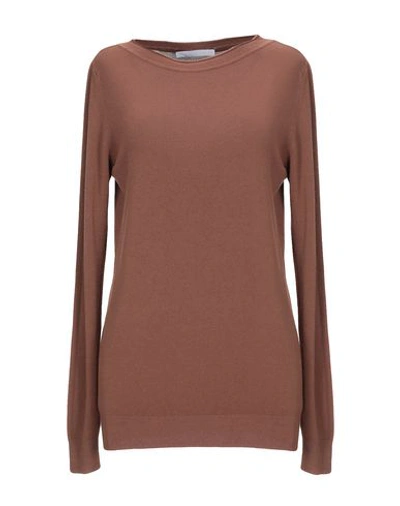 Les Copains Sweaters In Brown