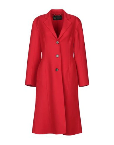 Versace Coat In Red
