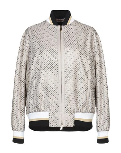 Versace Bomber 夹克 In Dove Grey