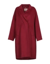 Twinset Coats In Red