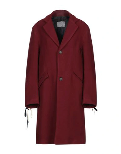 Route Des Garden Coats In Maroon