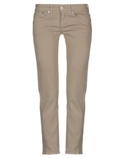 Dondup Denim Pants In Sand