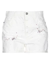 Pinko Denim Shorts In White
