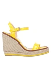 Ballin Sandals In Yellow