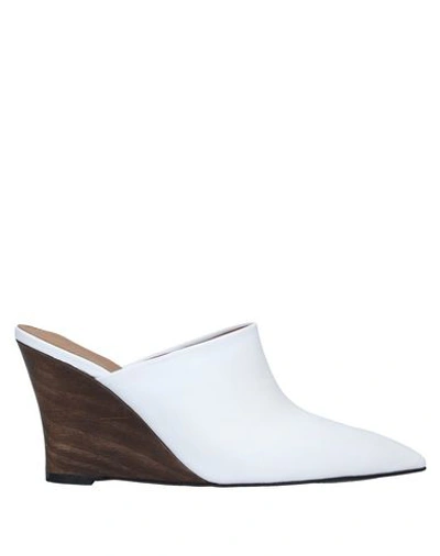 Flattered Mules & Clogs In White